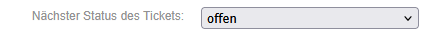 Figure 6: UI excerpt related to ticket status selection