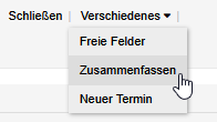Figure 25: UI excerpt related to linking/merging